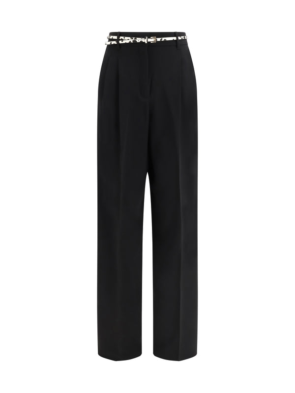 Max Mara Studio 71% Triacetate trousers in black