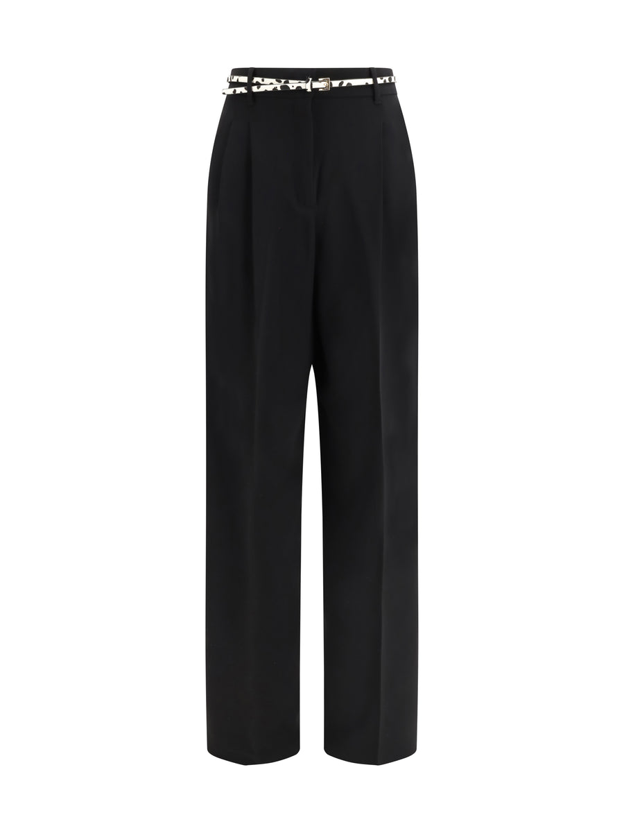 Max Mara Studio 71% Triacetate trousers in black