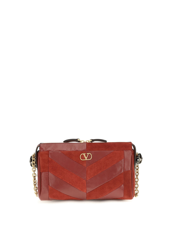 Valentino Garavani 100% Calf Leather (Bos Taurus) shoulder bag in red