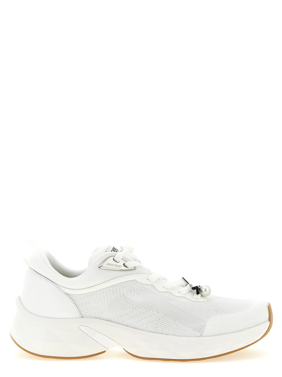Jimmy Choo Diamond Run Sneaker — White