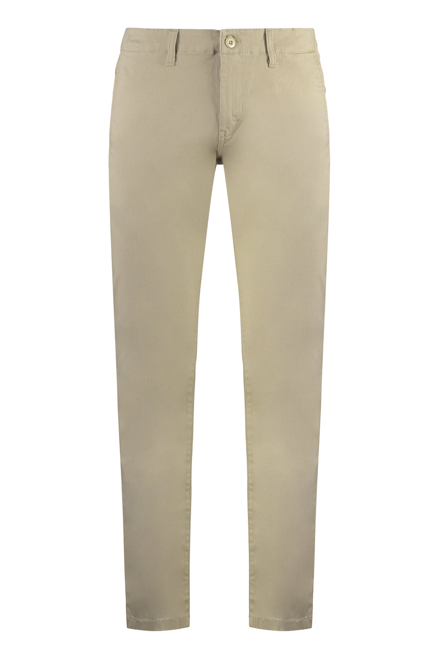 Cotton Trousers Beige Elastane Chinos