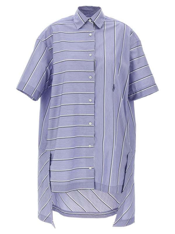 J.w.anderson Patchwork Cotton Dress — lavender
