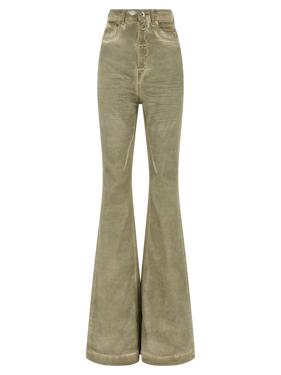 Drkshdw Foil-Pressed Stretch Denim Jeans — Sage
