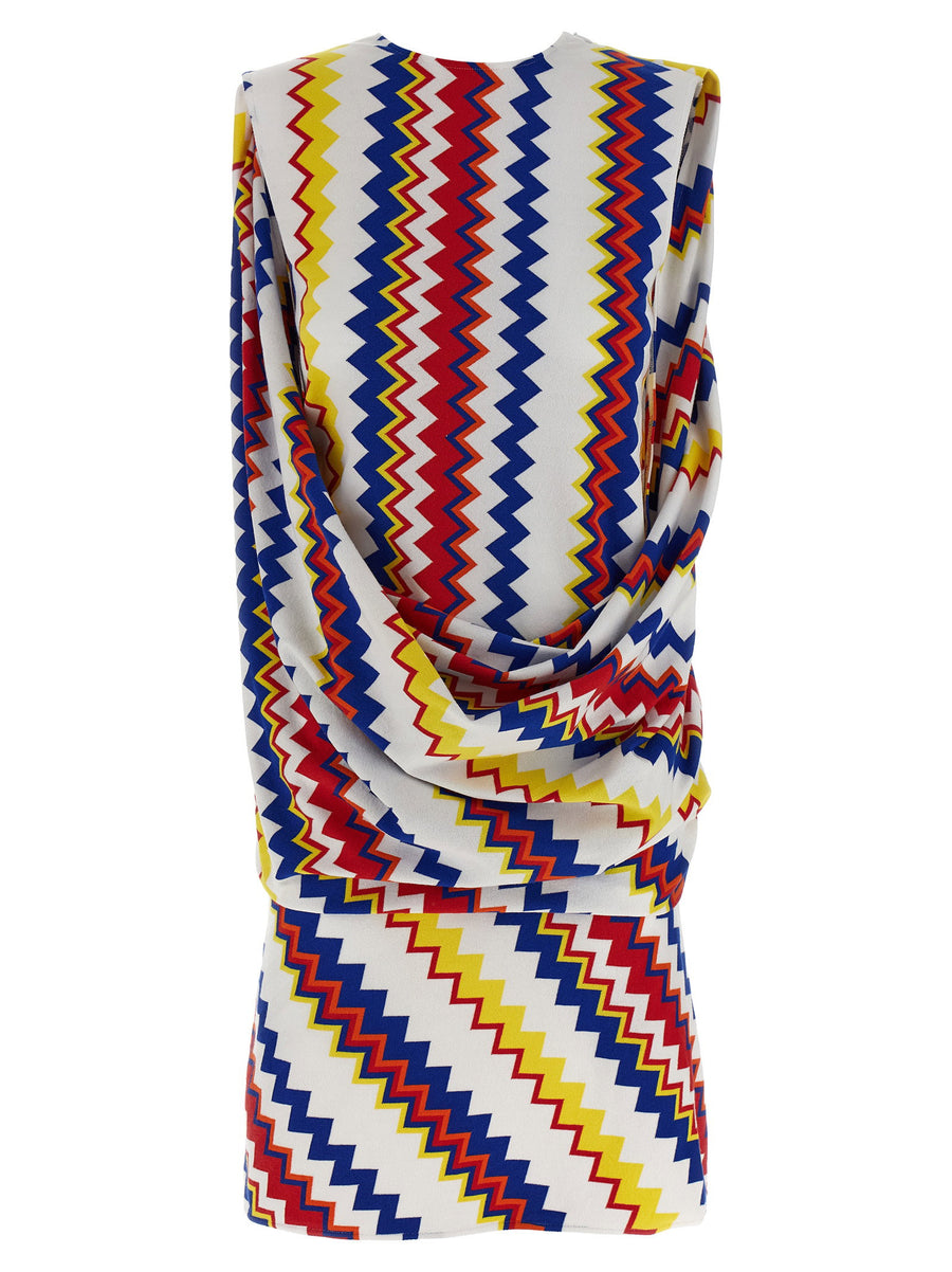 Missoni Peplos Dress — multicolor
