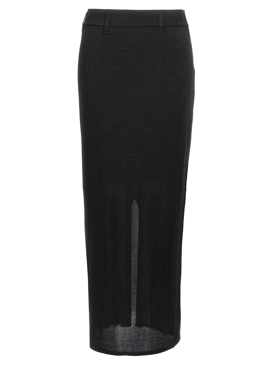 Missoni Viscose Blend Lamé Skirt — Black
