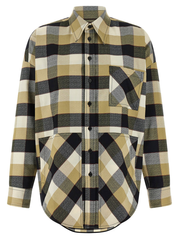 قميص كارو Missoni Check نقشة قميص — بني تان