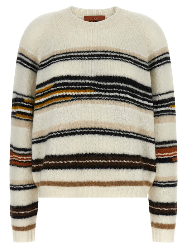 كنزة مخططة بتصميم إنتاشيا من Missoni كنزة — لون كريمي