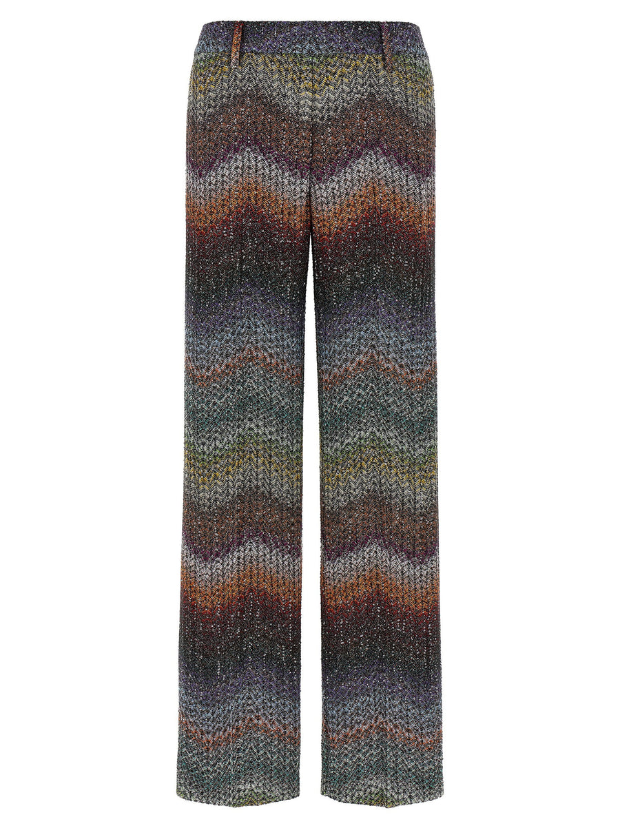 Missoni Sequined Viscose Lamé Trousers — multi