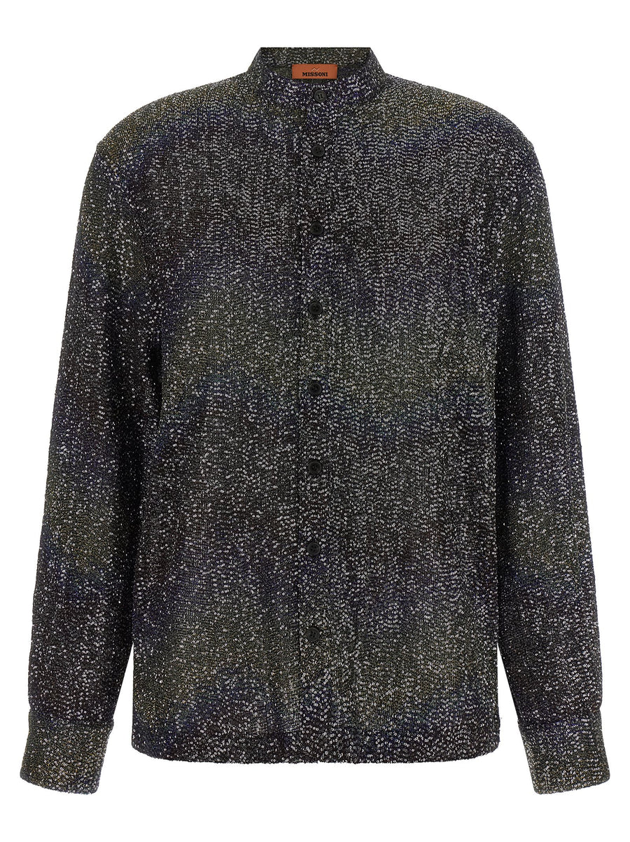 Missoni Sequin-Embellished Shirt — Black
