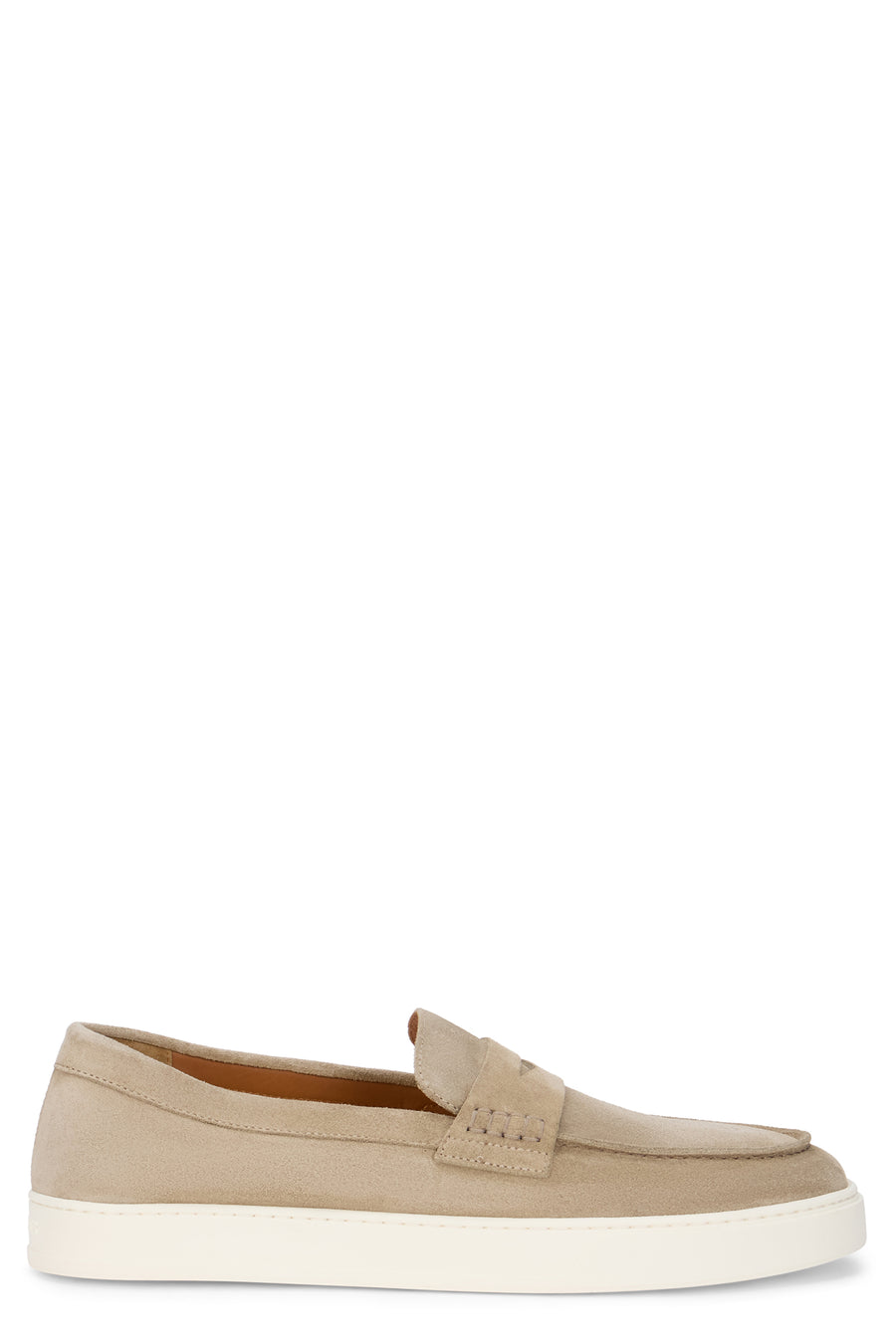 Slip-On Moccasins Suede Sand Calfskin Loafers