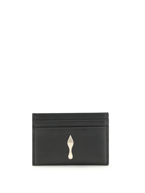 Christian Louboutin 100% Calf Leather (Bos Taurus) card case in black