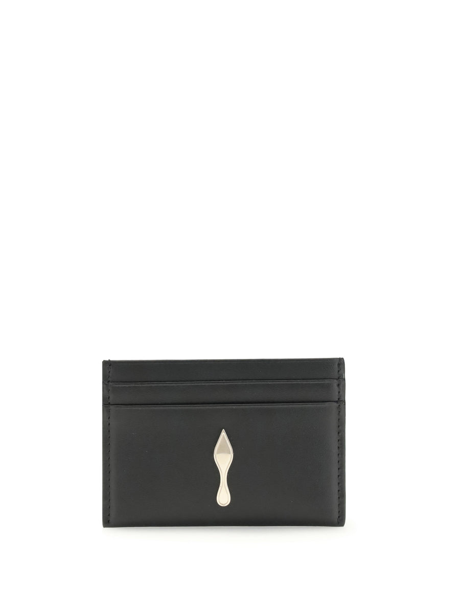 Christian Louboutin 100% Calf Leather (Bos Taurus) card case in black