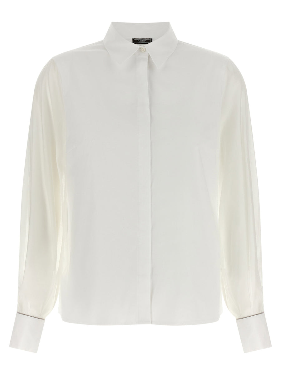 Peserico Stretch Cotton Shirt — White