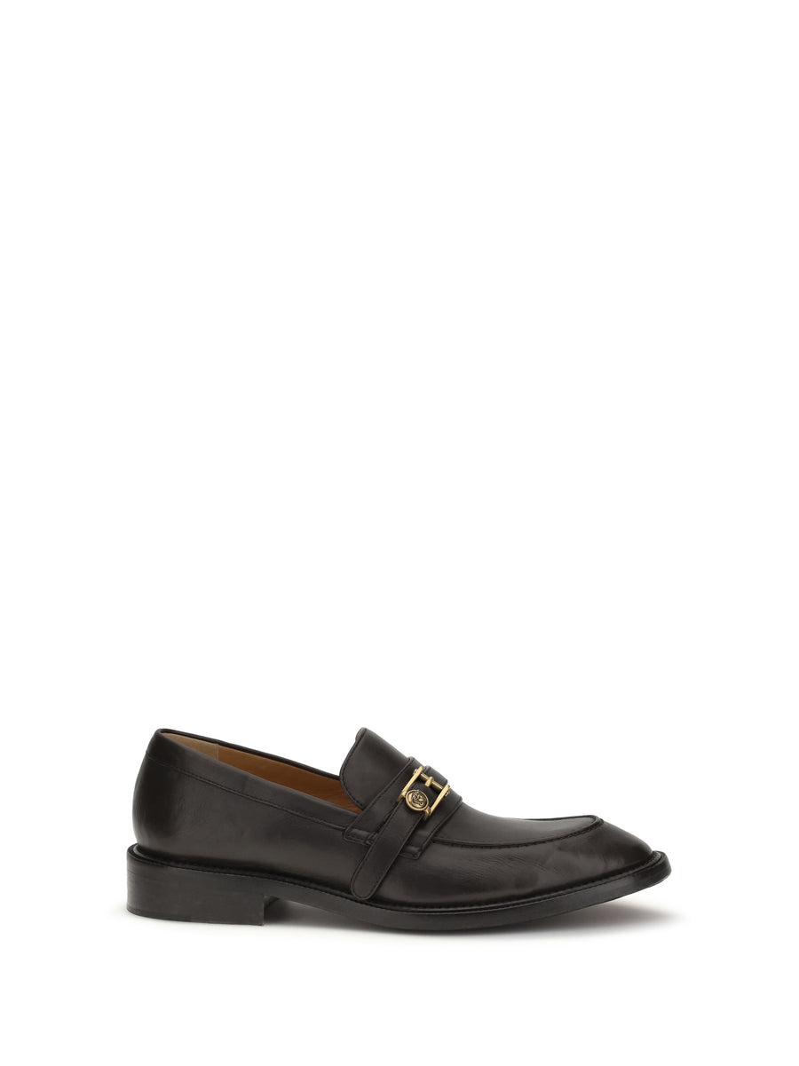 Versace 100% Calf Leather Bos Taurus loafer in black