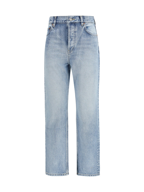 Saint Laurent 100% Cotton jeans in blue