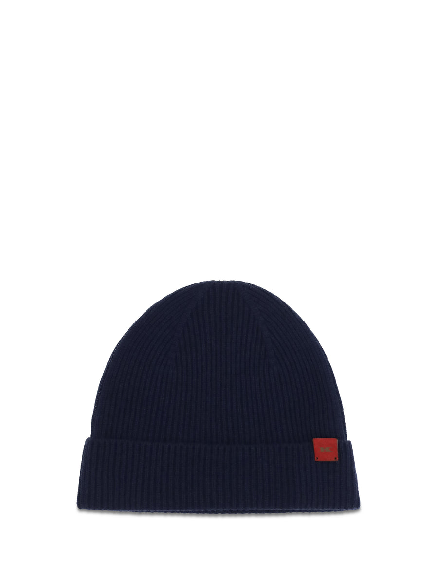 Kiton UCPL003K0239L05 100% Wool (Ovis Aries) beanie in navy