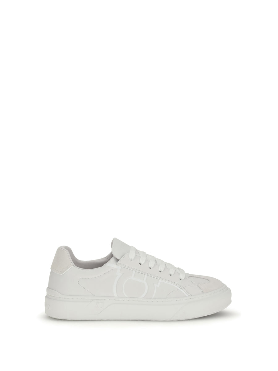 Ferragamo Upper: 100% calf leather; Sole: 100% rubber sneaker in white