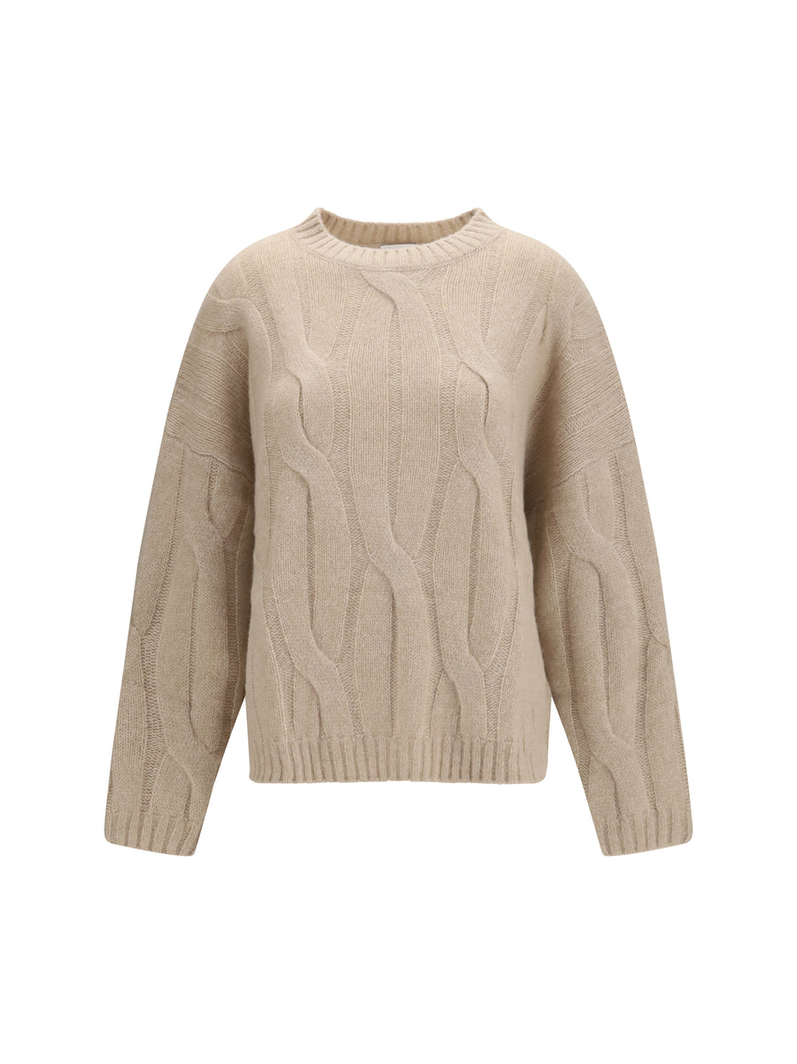 Cashmere And Silk Sweater With Voluminous Sleeves 48 Kashmir/capra Hircus