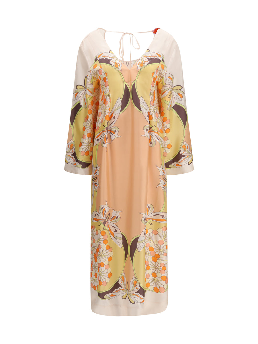 La Double J 100% Silk dress in beige