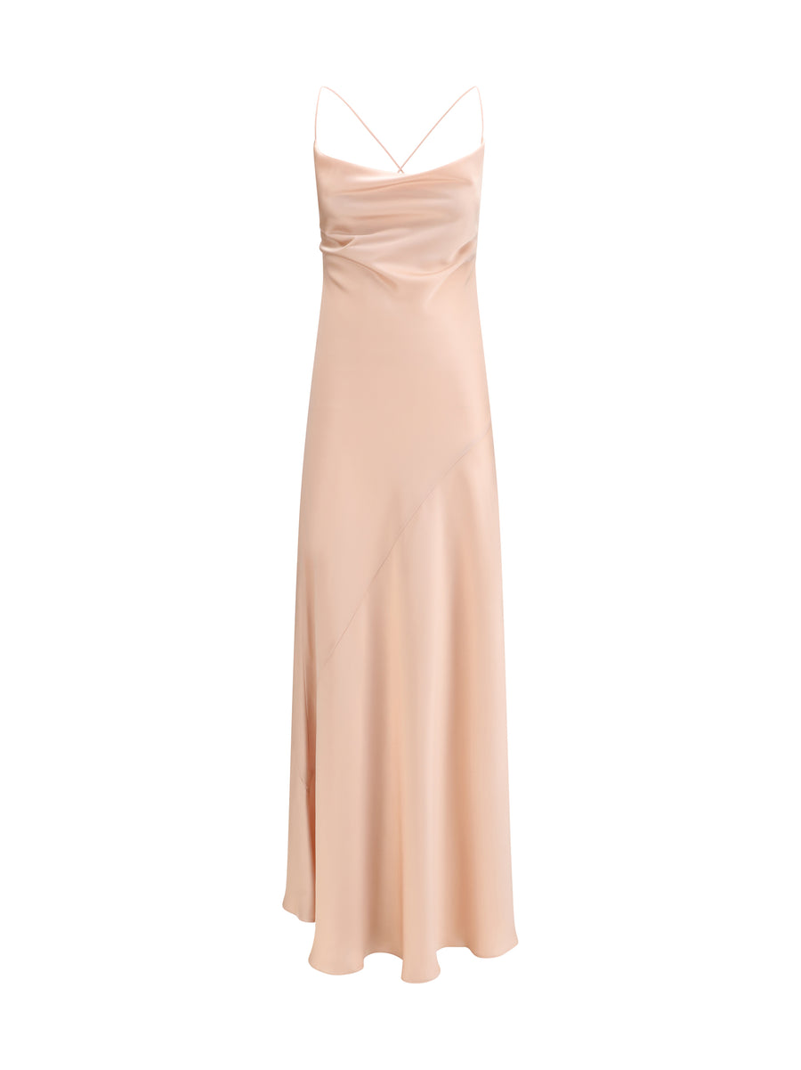 Pinko 91% acrylic slip dress in pink