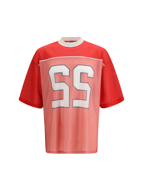 Moschino 100% Polyester t-shirt in red