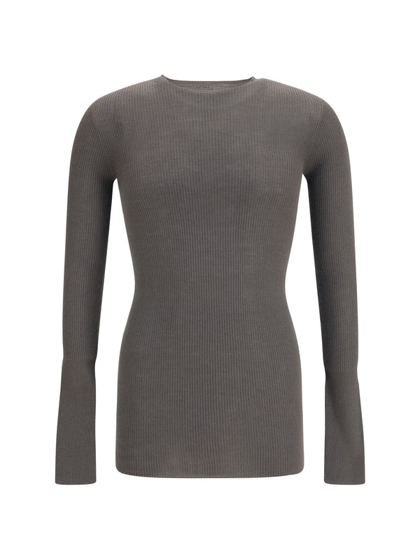 Rick Owens 100% Merino Wool Ovis Aries sweater in gray