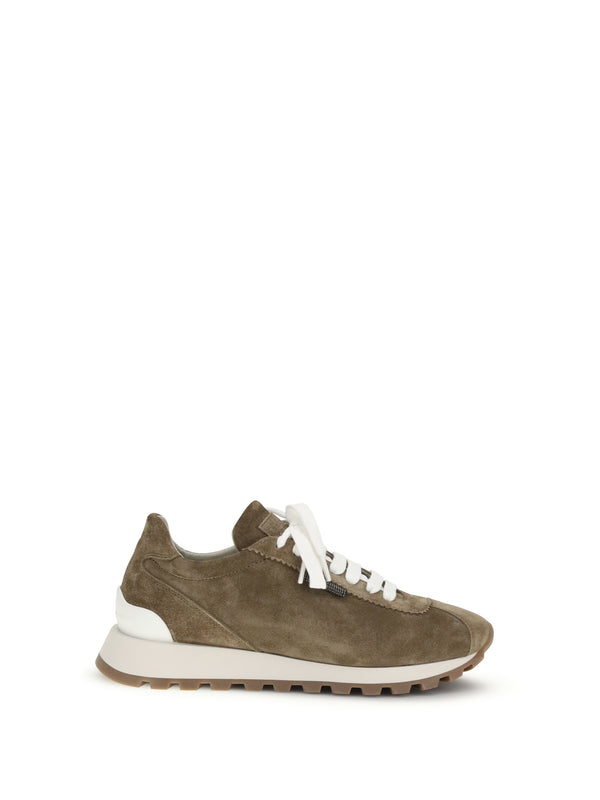 Brunello Cucinelli Upper: 100% calf leather; Sole: 100% rubber sneaker in brown