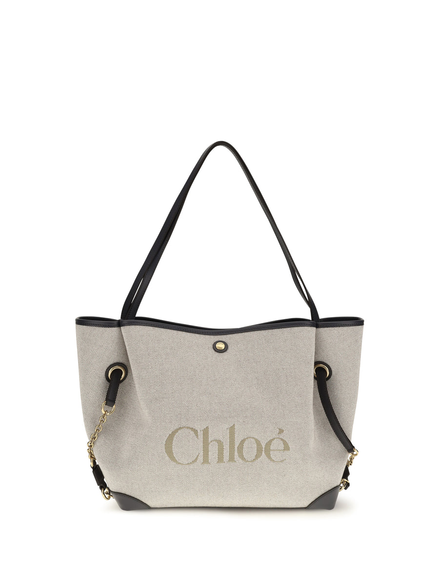 Chloé 100% Cotton shoulder bag in black