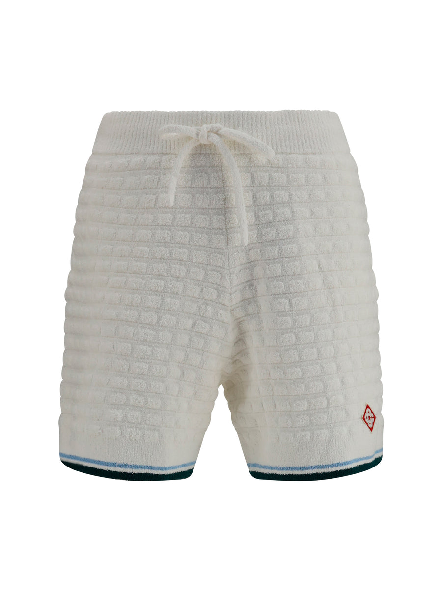 Casablanca 72% Cotton bermuda shorts in white