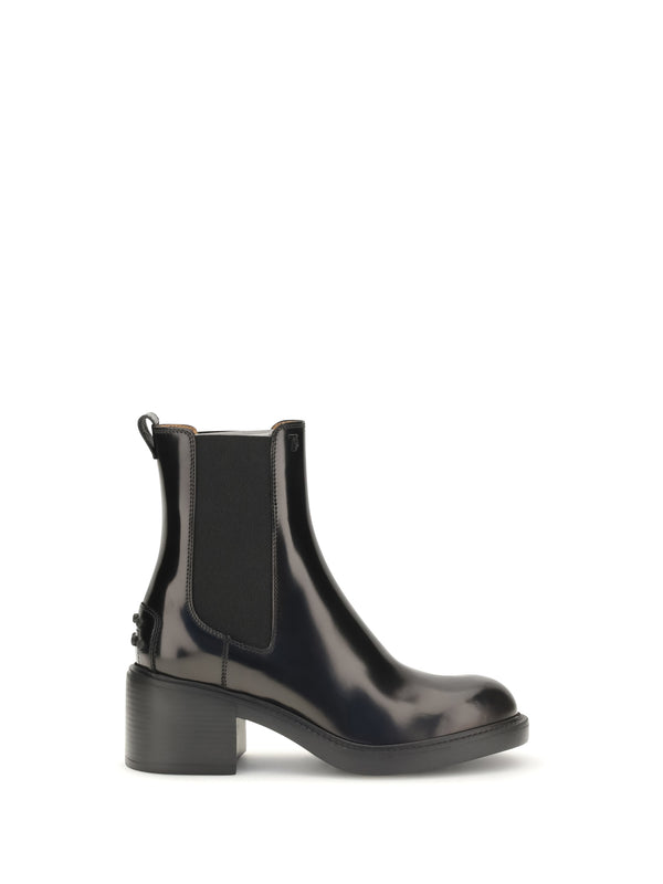 Tod's 100% Calf Leather Bos Taurus chelsea boot in black