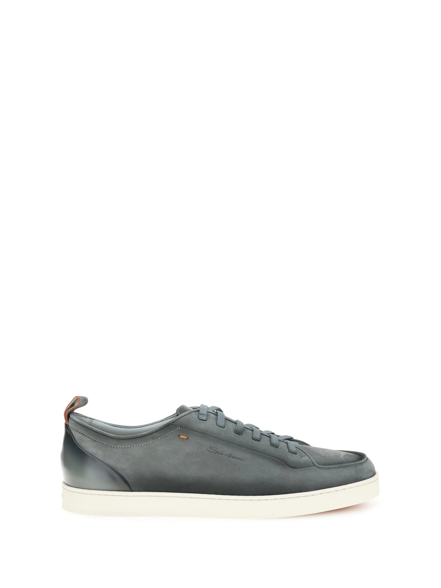 Santoni Upper: 100% calf leather; Sole: 100% rubber sneaker in gray