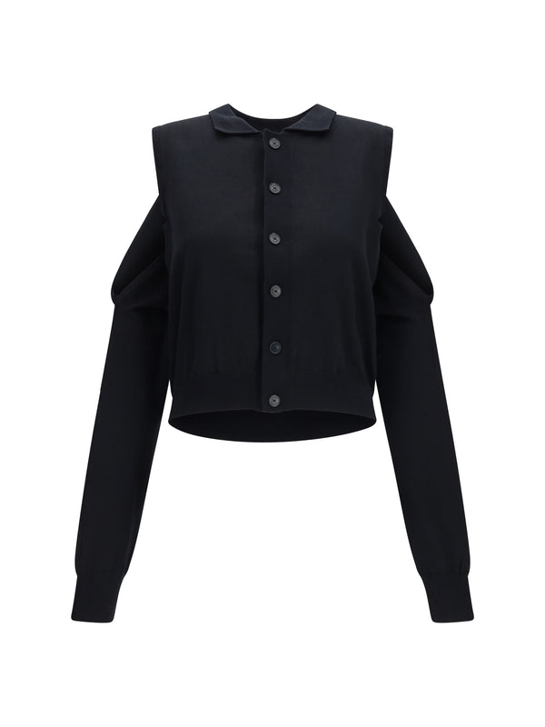 Alainpaul 66% Cotton cardigan in black
