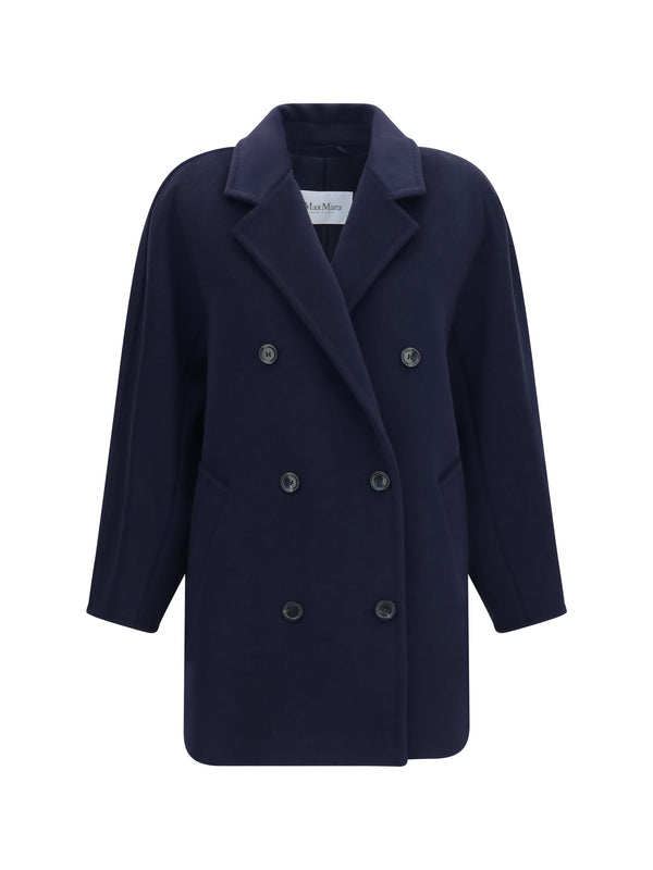 Max Mara 90% Merino wool blazer in navy