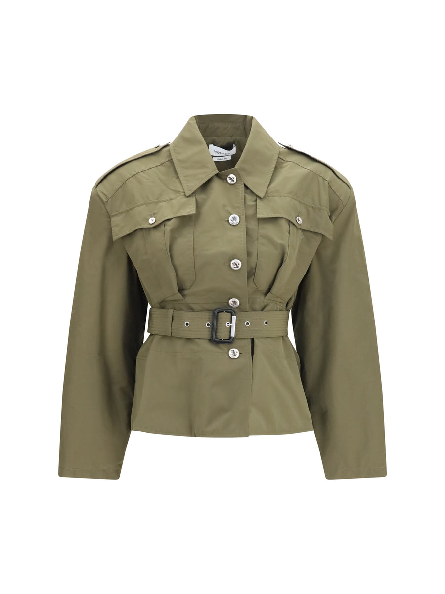 Alexander McQueen 51% Cotton; 49% Polyester jacket in green