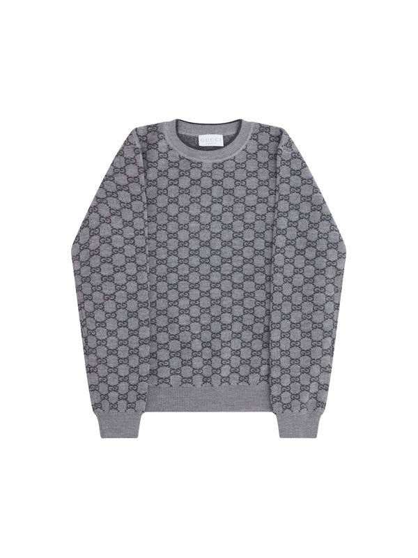 Gucci 100% Wool sweater in gray