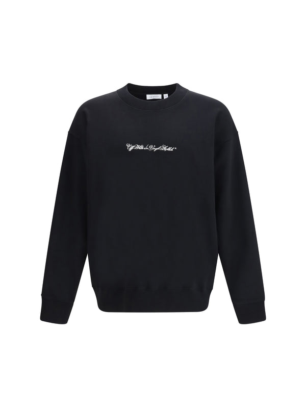 Off-White 100% Cotton sweatshirt in black