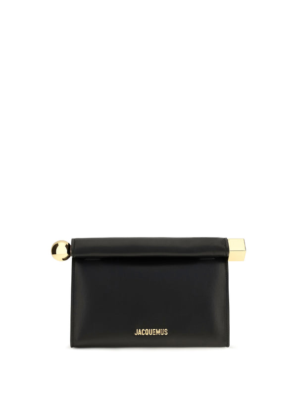 Le Sac Rond Carre Black Clutches