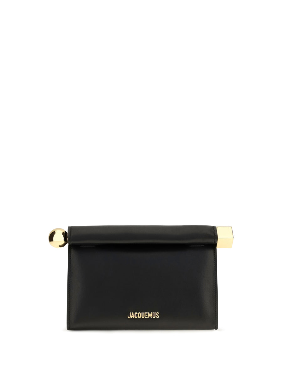 Le Sac Rond Carre Black Clutches