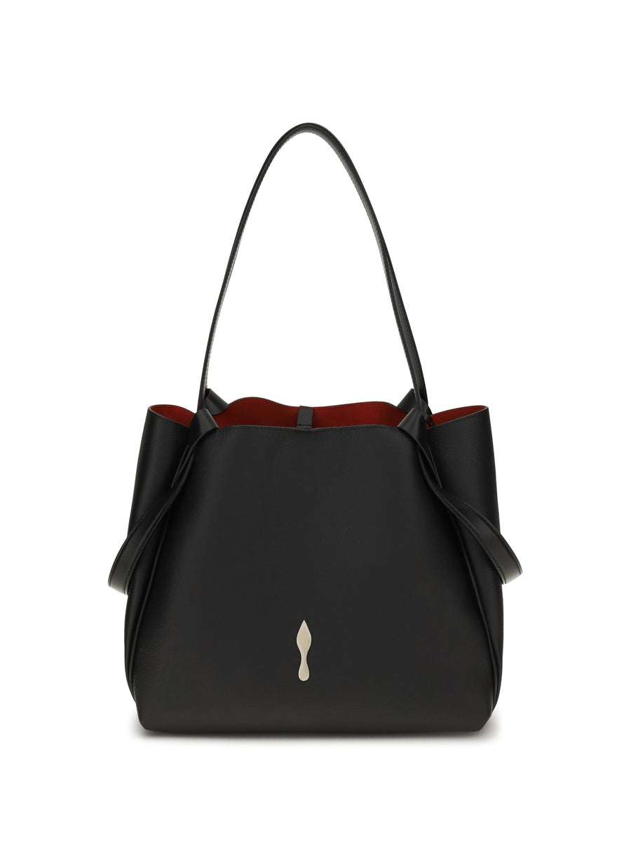 Christian Louboutin 100% Calf Leather Bos Taurus shoulder bag in black