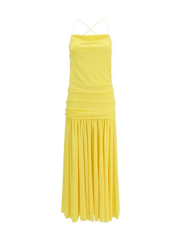 Jacquemus 83% Viscose dress in yellow