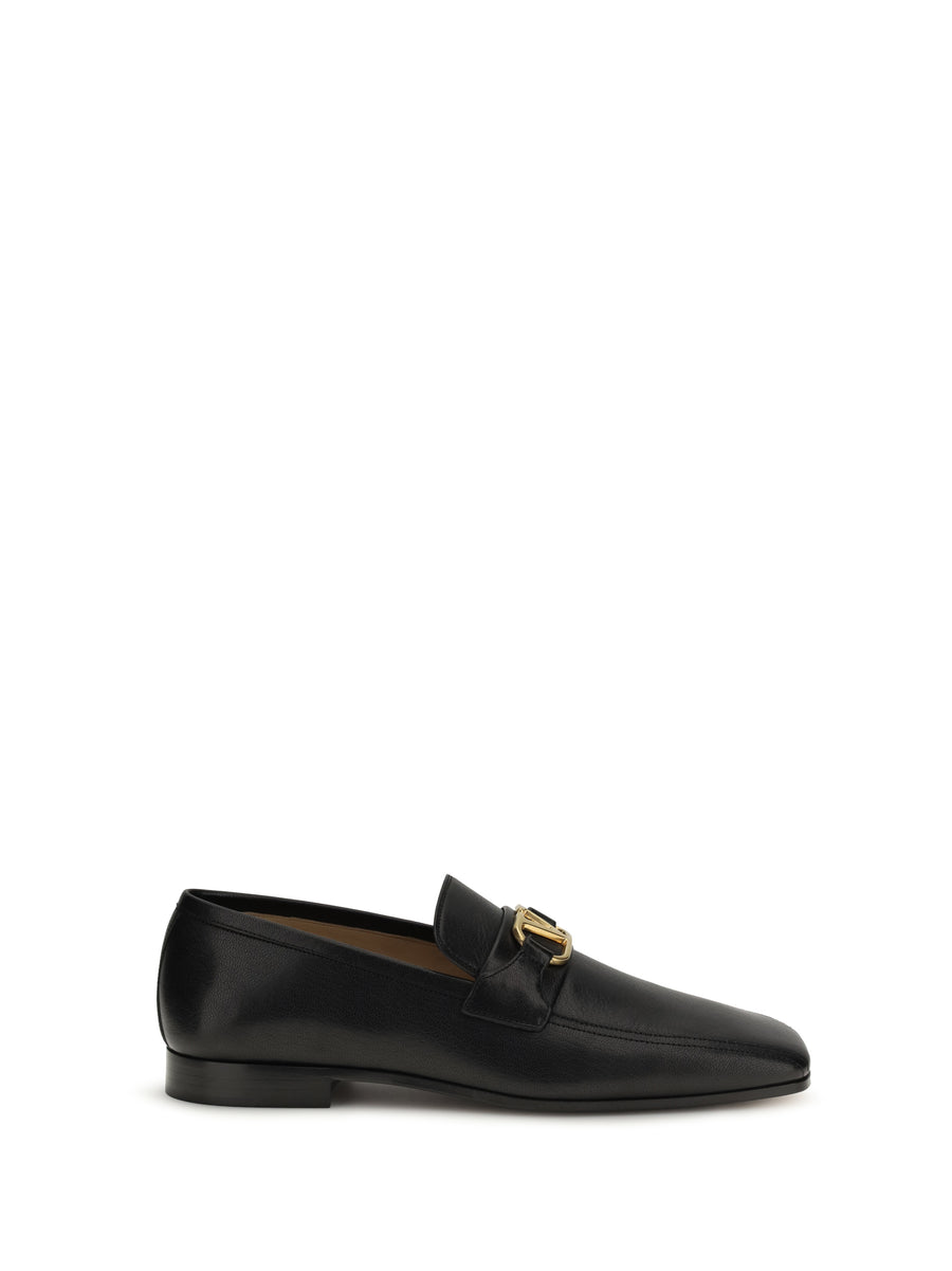 Valentino Garavani 100% Goatskin loafer in black