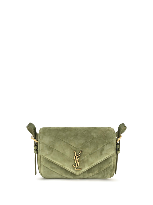 Small Loulou Matelassé Suede Shoulder Bag 3353