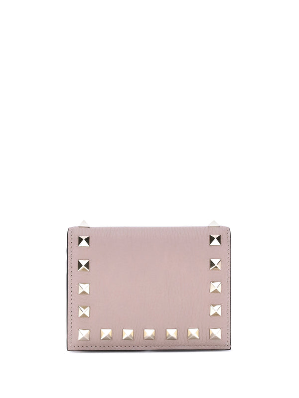 Valentino Garavani 100% Calf Leather Bos Taurus wallet in pink