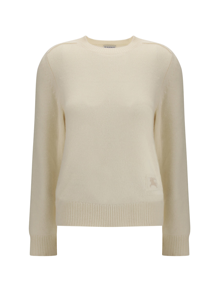 Burberry 98% Cashmere; 1% Elastane; 1% Polyamide sweater in white