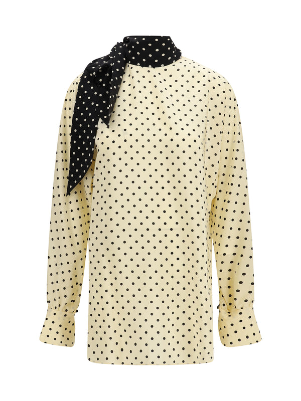 Valentino 100% silk blouse in beige