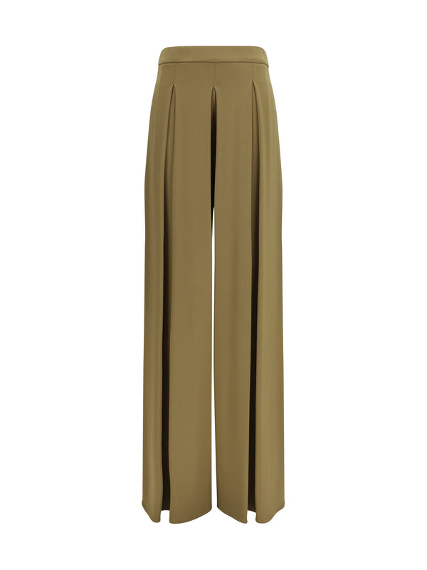 Max Mara Pure 77% Viscose trousers in beige