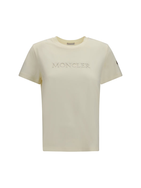 Moncler 100% Cotton t-shirt in white