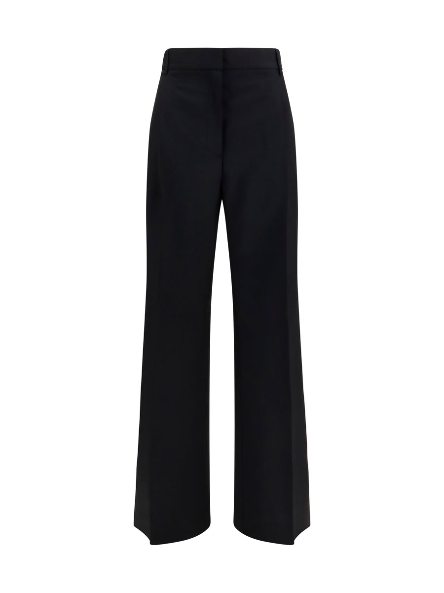 Rohe 73% Fleece Wool; 27% Mohair trousers in black