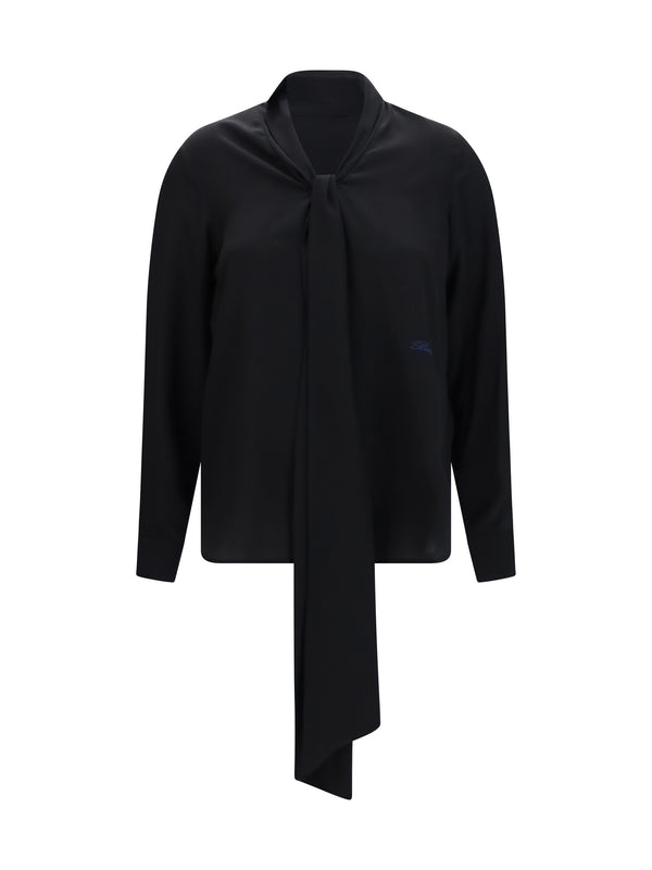 Burberry 100% Silk blouse in black