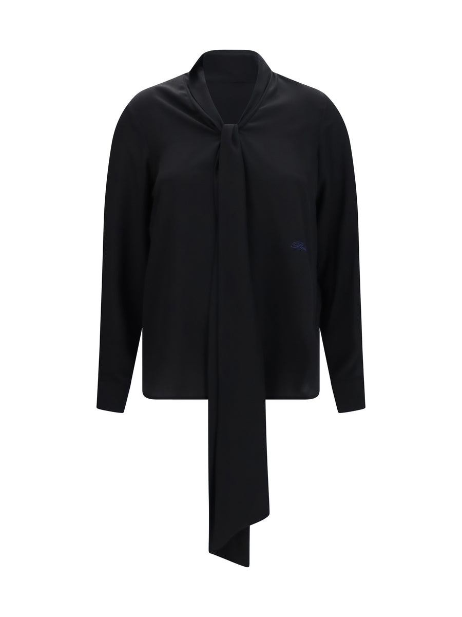 Burberry 100% Silk blouse in black
